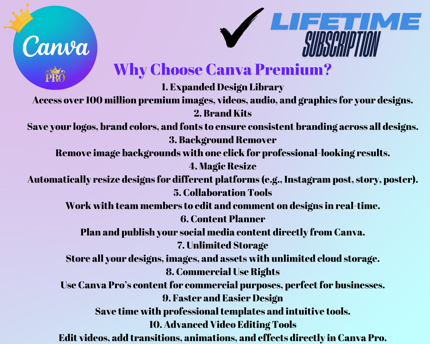 Canva Pro Lifetime Upgrade, Original Canva Pro Premium Plan, Canva Pro Subscription, Cheap Canva Pro, Canva Pro for Teams, Canva Premium Account